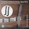ML-Design 2 držiaky operadla, sivé, oceľové bežce lavíc, Náhľad obrázku produktu 2