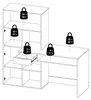 Dmora Scrivania Annalou 60.35x162.8x155.4h cm Bianco, Anteprima dell’immagine prodotto 10
