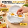 Mikrowellen Eierform, Eierkocher 3er Set, Dampfgarform aus Produktbild-Vorschau 5