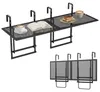 COSTWAY Balkontisch klappbar 2er Set, Balkonhängetisch zum Produktbild-Vorschau 1