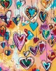 Diamondi - Diamond painting - FARBIGE HERZCHEN, 40X50 cm, Produktbild-Vorschau 1