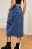ASKSA Damen Y2K Cargo Roecke Jeans Bleistiftrock High Waist Produktbild-Vorschau 5