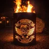 Feuertonne / Feuerkorb „Forever Riding“ – Biker Motiv mit Produktbild-Vorschau 3
