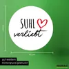 Huuraa Aufkleber Suhl verliebt 10cm rund Sticker Produktbild-Vorschau 3