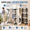 Skladací sušiak na prádlo s rozmermi 173 cm a kolieskami, Náhľad obrázku produktu 4