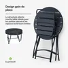 Table d'extérieur Blumfeldt Bistrotisch avec chaises – Voir les images du produit 6