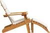 vidaXL Adirondack-Gartenstuhl mit Fußstütze Massivholz Produktbild-Vorschau 5