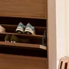 sweeek - Schuhschrank mit 3 Klappflächern und Holzdekor - Produktbild-Vorschau 6