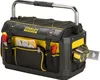 A black and yellow Stanley FatMax tool bag with a silver handle, shown from a slightly angled front view on a white background. Náhled obrázku produktu