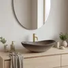 Lavabo Da Appoggio Rea Royal Ombre Beige Anteprima dell’immagine prodotto 3