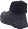 A black Skechers boot with a fur trim is shown from the side. Produktbild-Vorschau
