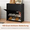 FABATO 5-stufiger Schuhschrank mit Tür – Platz für 20 Paar Produktbild-Vorschau 4