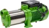 A green and silver water pump with a black electrical box and cord, set against a white background. Produktbild-Vorschau