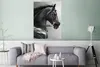 MuchoWow® Poster Pferde - Schwarz - Porträt - Tiere 90x120 Produktbild-Vorschau 5