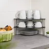 bremermann Glas-Eckregal, Tellerregal, 2 Ebenen, Produktbild-Vorschau 2