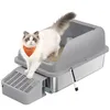 Feandrea Katzenklo Edelstahl, Katzentoilette, offenes Produktbild-Vorschau 1