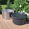 90l Springbrunnenbecken Set mit Edelstahlumrandung Produktbild-Vorschau 2