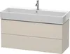 Waschtischunterbau L-CUBE 544x1184x459mm taupe taupe Produktbild-Vorschau 1