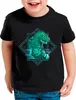 style3 Gojira Blue Kinder T-Shirt japan monster nipon tokio Produktbild-Vorschau 1