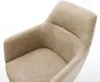 DELIFE Freischwinger Pejo-Flex Mikrofaser Beige Vintage Produktbild-Vorschau 4