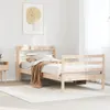 Bettgestell mit Kopfteil ohne Matratze 100x200 cm Produktbild-Vorschau 3
