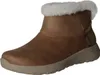 A single brown boot with white fur trim is shown against a white background. Anteprima dell’immagine prodotto