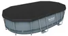 Bestway® PVC-Abdeckplane 418 x 230 cm, schwarz, oval Produktbild-Vorschau 5