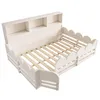 Lit bas pour enfant 140 x 190 cm, lit en bois avec sommier Voir les images du produit 15