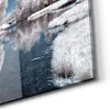 DEQORI Glasbild Echtglas 90x60 cm 'Stille Wasser' Wandbild Produktbild-Vorschau 5