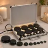 Set mit 16 Basaltmassage-Steinen schwarz im Etui Produktbild-Vorschau 13