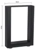 Base tavolo 30x43 cm Piedini per mobili neri Gambe per Anteprima dell’immagine prodotto 6