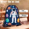 HECKBO Dětský vak na přezůvky s motivem astronauta a Náhled obrázku produktu 2