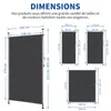 FCH Senkrechtmarkise Klemmmarkise 150x270x(210-310) cm Produktbild-Vorschau 5