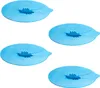 4er Set Überkochschutz Silikon Blau | Spritzschutz Produktbild-Vorschau 1