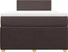 Boxspringbett mit Matratze Dunkelbraun 120x200 cm Stoff Produktbild-Vorschau 4