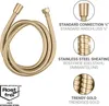 WENKO Edelstahl Duschschlauch Mod. Brass 150 cm Gold, 1/2" Produktbild-Vorschau 3