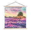 MuchoWow® Textilposter Lavendel - Farbe - Vögel - Bäume - Produktbild-Vorschau 1