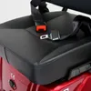 Close-up of a seat with a seatbelt on a red vehicle. Produktbild-Vorschau