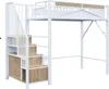 Kovová půdní postel Sweiko 90 x 200 cm, jedinečná Náhled obrázku produktu 14