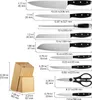 SucceBuy Set de 15 couteaux de cuisine avec bloc à couteaux Voir les images du produit 8