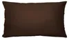 Kissenbezug 40x80 cm Kaffee Braun Reißverschluss Produktbild-Vorschau 1