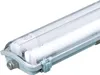 A close-up, studio shot of a waterproof LED light fixture. Produktbild-Vorschau