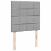 Boxspringbett mit Matratze Hellgrau 100x200 cm Stoff Produktbild-Vorschau 9