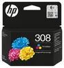 HP 308 Cyan/Magenta/Gelb Original Druckerpatrone, Produktbild-Vorschau 2