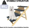 LARS360 Skládací psí rampa Pet Schody Dřevěný psí žebřík s Náhled obrázku produktu 5