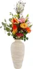 Bodenvase RELIEF 50cm  - bauchig, cremefarben, Keramik, Produktbild-Vorschau 5