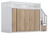Hochbett 90 x 200 cm mit Kleiderschrank, Treppenschrank, Produktbild-Vorschau 15