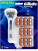 Gillette Fusion Uomo Rasoio Blu Grigio Anteprima dell’immagine prodotto 3