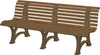 Blome Gartenbank BORKUM 4-Sitzer Länge 2000 mm Produktbild-Vorschau 1