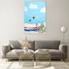 Bilder auf glas - Einteilig - Boot Anker Wolken Junge - Produktbild-Vorschau 7